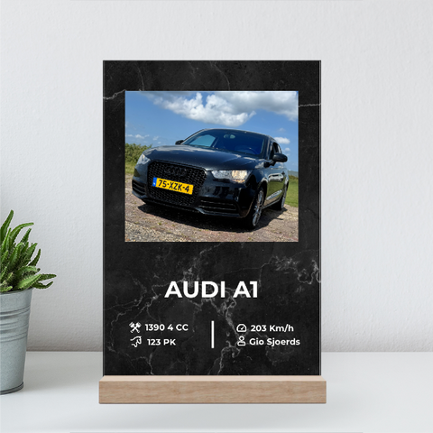 Normaal (30x20cm meest gekozen) / Houten standaard ( € 4,95)