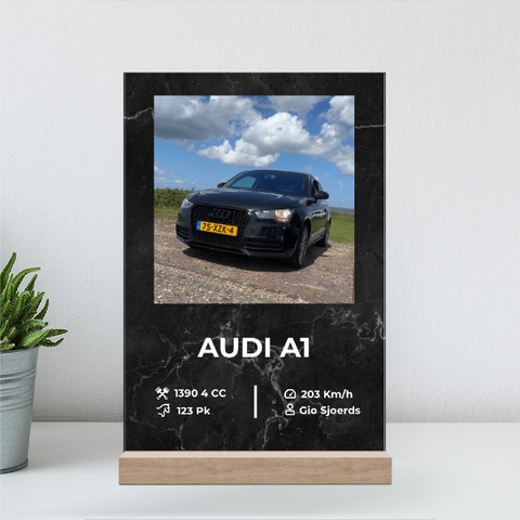 Normaal (30x20cm meest gekozen) / Houten standaard ( € 4,95)