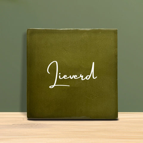 Tegeltje met tekst - Lieverd