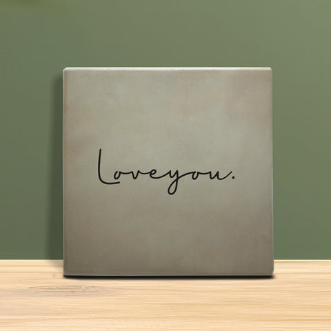 Tegeltje met tekst - Love you