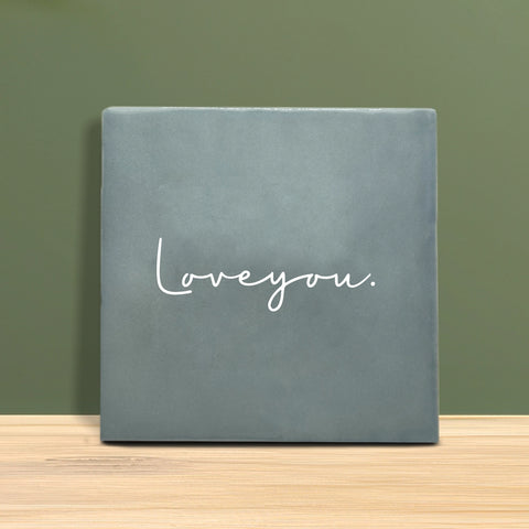 Tegeltje met tekst - Love you