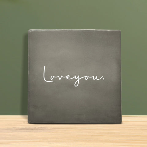 Tegeltje met tekst - Love you