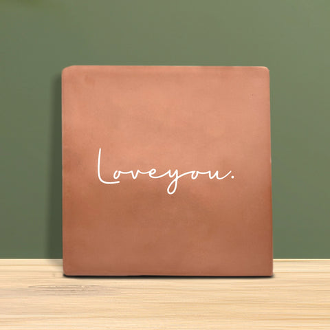 Tegeltje met tekst - Love you