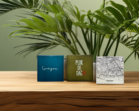 Zeg het met een tegeltje.